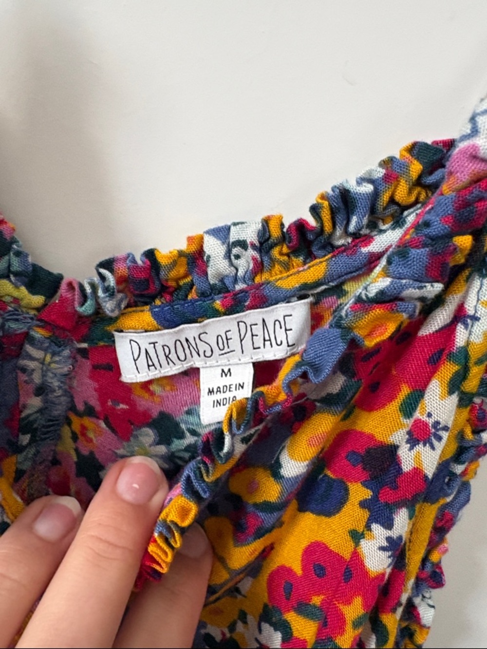 Patrons of peace Floral Tie-Shoulder Sundress in Multi-Color - Picture 2 of 4